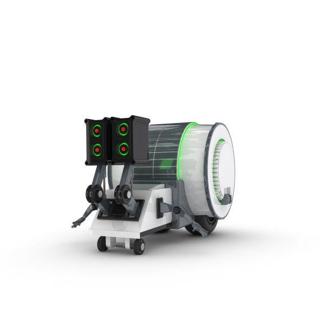 funny robot character 2 3D Model .c4d .max .obj .3ds .fbx .stl .blend 
