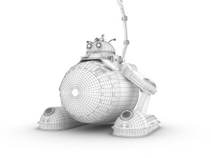 funny robot character 3 Modelo 3D