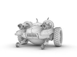 funny robot character 5 3D 모델