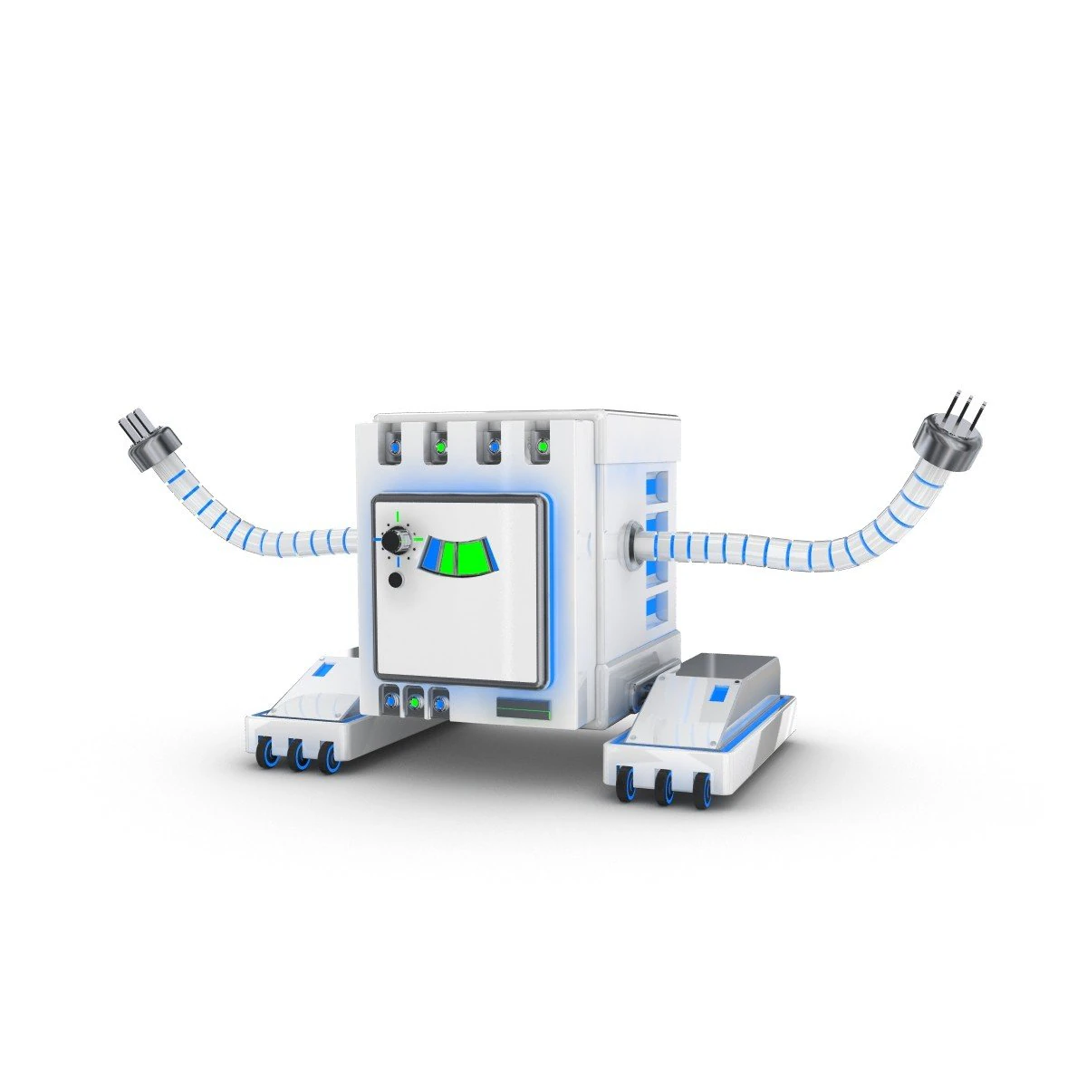 funny robot character 6 3D Model .c4d .max .obj .3ds .fbx .stl .blend 
