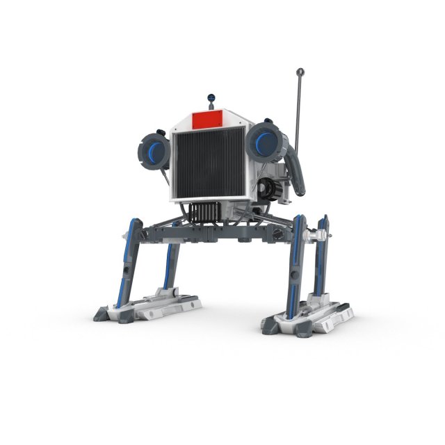 funny robot character 7 3D Model .c4d .max .obj .3ds .fbx .stl .blend 
