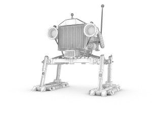 funny robot character 7 3D Model