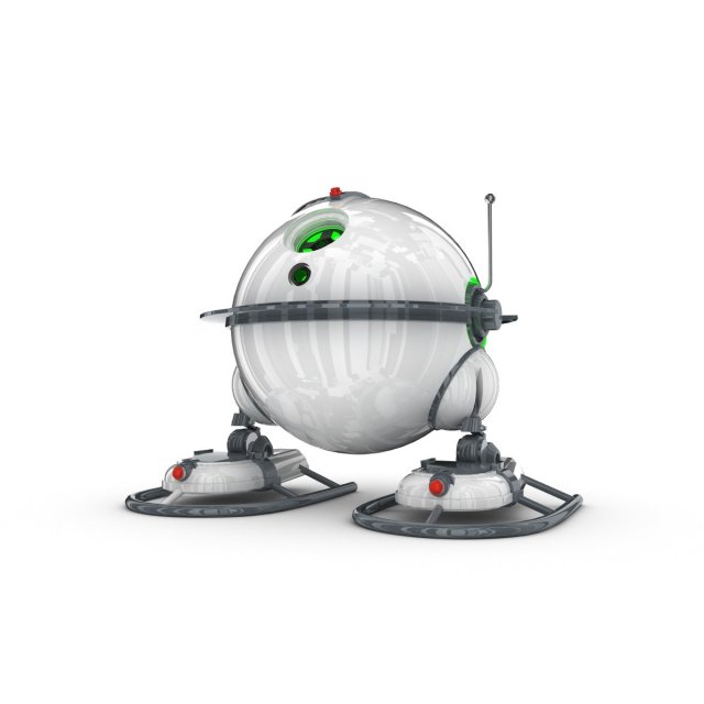 funny robot character 8 3D 模型 .c4d .max .obj .3ds .fbx .stl .blend 