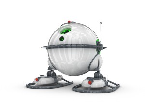 funny robot character 8 3D-Modell