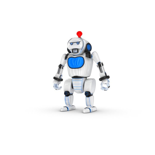funny robot character 9 3D 모델 .c4d .max .obj .3ds .fbx .stl .blend 