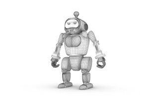 funny robot character 9 3D 모델