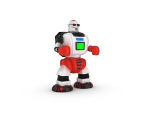 funny robot character 11 Model 3D