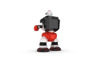 funny robot character 11 Model 3D