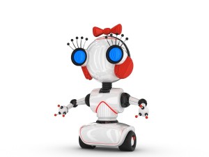 funny robot character 12 3D-Modell