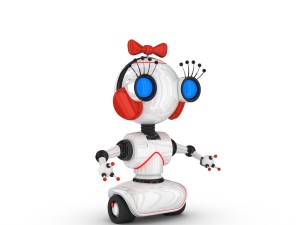 funny robot character 12 Modello 3D
