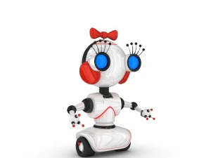 funny robot character 12 3D Model
