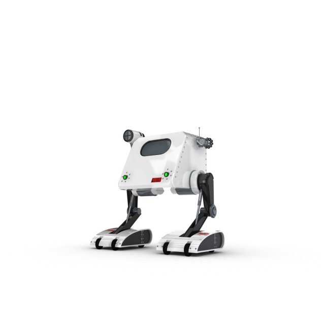 funny robot character 13 3D Model .c4d .max .obj .3ds .fbx .stl .blend 