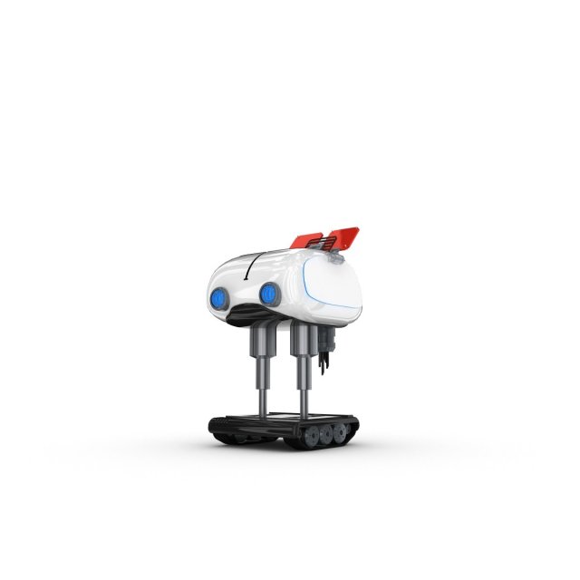 funny robot character 14 3D Model .c4d .max .obj .3ds .fbx .stl .blend 