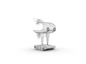 funny robot character 14 3D Model