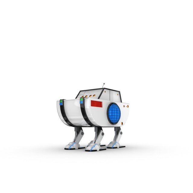 funny robot character 18 Modello 3D .c4d .max .obj .3ds .fbx .stl .blend 