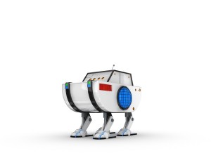 funny robot character 18 3D-Modell