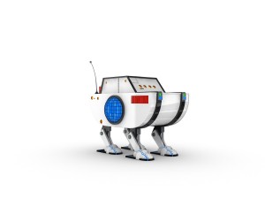 funny robot character 18 Modello 3D