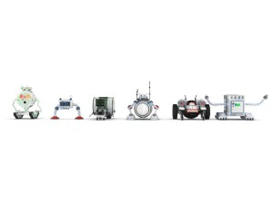 funny robots pack 1 3D Model