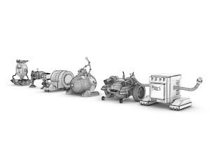 funny robots pack 1 Modèle 3D