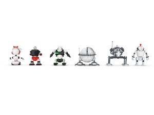funny robots pack 2 3D Model