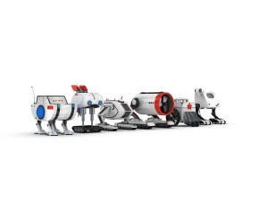 재미있는 로봇 팩 3 3D 모델