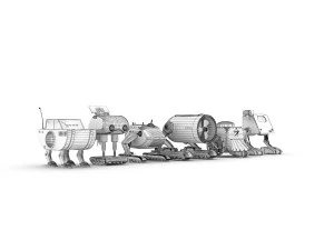 funny robots pack 3 3D Model