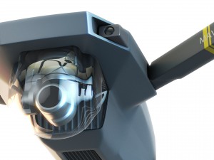 dji mavic pro drone 3d model vray realistic 3dsmax Modello 3D