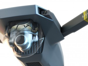 dji mavic pro drone 3d model vray realistic 3dsmax Modello 3D
