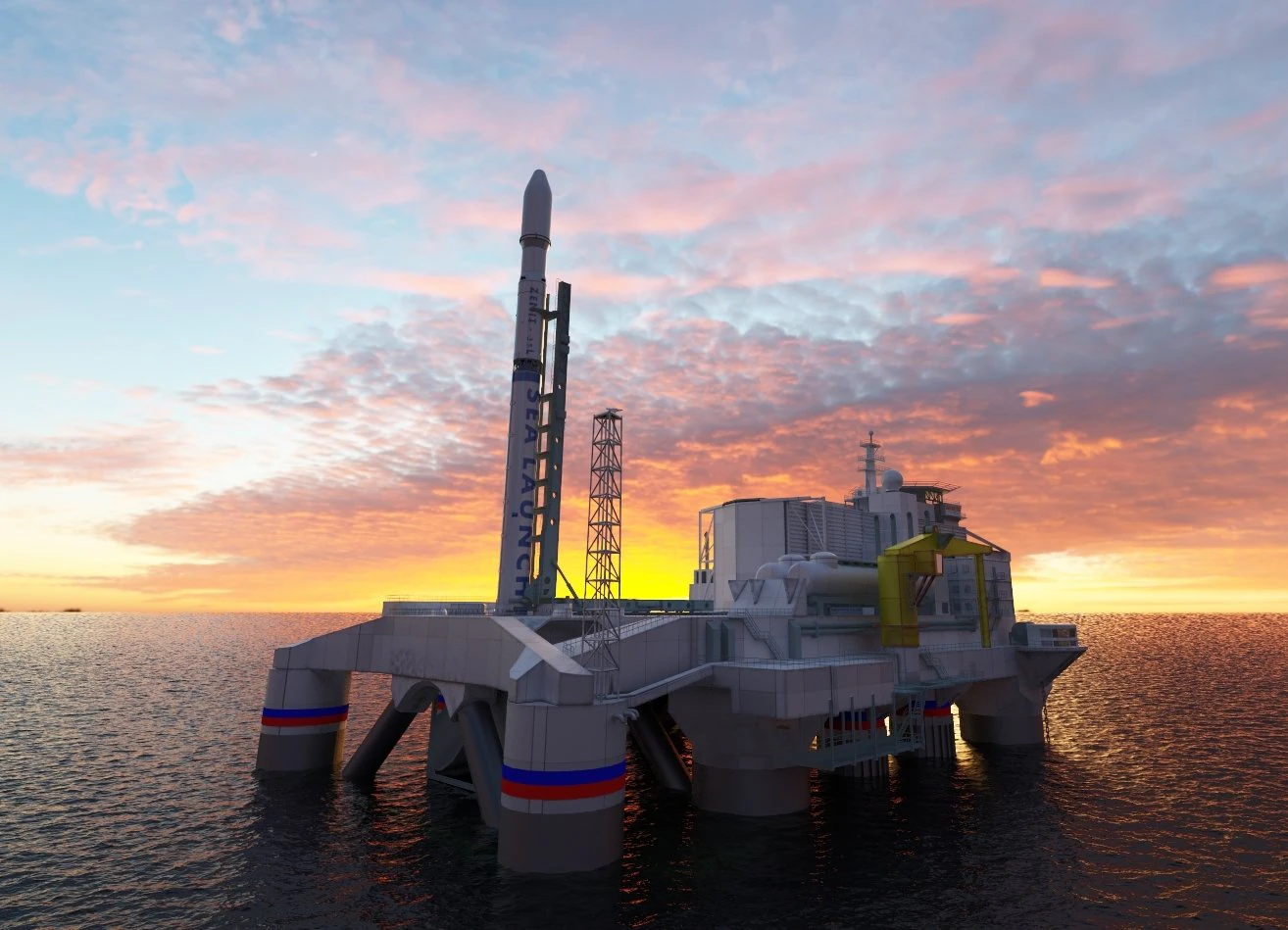 sea launch rocket platform 3d model vray 3D Model .c4d .max .obj .3ds .fbx .stl .blend 