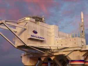 sea launch rocket platform 3d model vray 3D Model