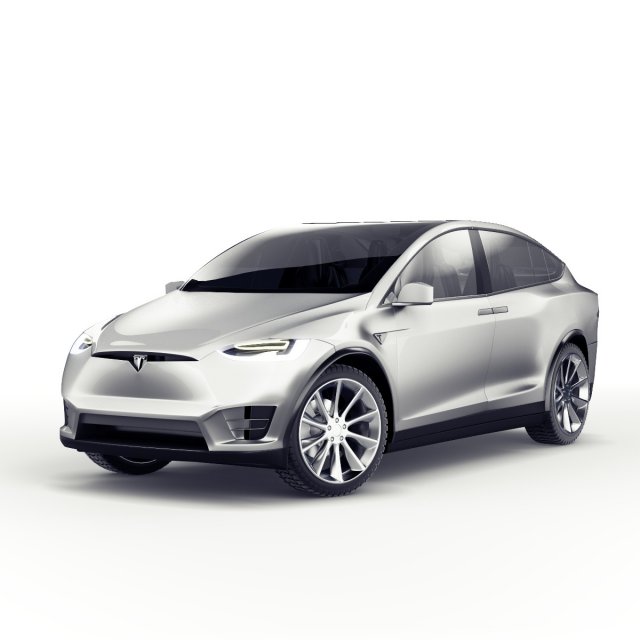 tesla model x car vray corona 3D Model .c4d .max .obj .3ds .fbx .stl .blend 
