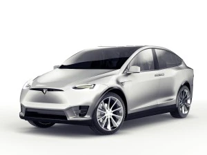 特斯拉 Model X 汽车 Vray Corona 3D 模型