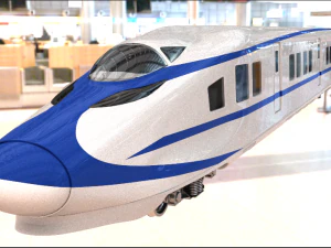 siemens crh2 trem de alta velocidade modelo 3d vray Modelo 3D