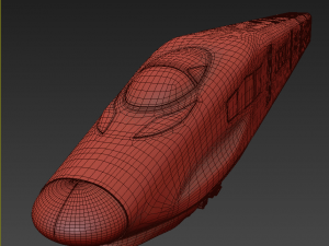 siemens crh2 high speed train 3d model vray 3Dモデル