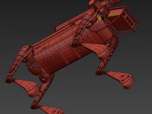 boston dynamics dog robot 3d model vray 3D Model