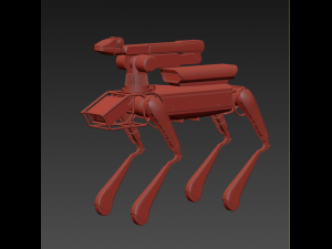 boston dynamics dog robot 3d model vray 3D Model