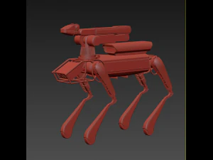 boston dynamics dog robot 3d model vray 3D Model