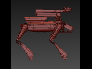 boston dynamics dog robot 3d model vray 3D Model