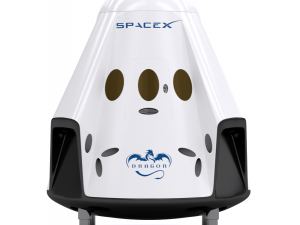 dragon spacex 3d model vray 3ds max 3D-Modell