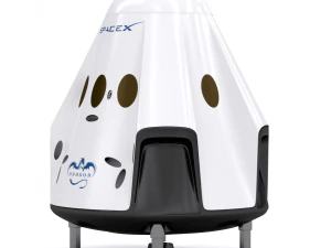 dragon spacex 3d model vray 3ds max 3D Model