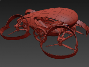 skydrive toyota drone taxi concept 3d model vray 3D 모델