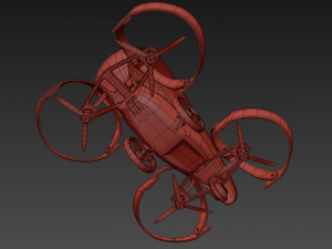 skydrive toyota drone taxi concept 3d model vray 3D 모델