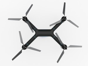 cargo quadrocopter dron concept 01 Modelo 3D