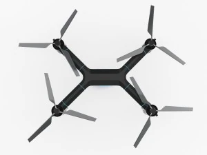 cargo quadrocopter dron concept 01 3D Model