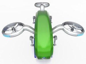 cargo quadrocopter dron concept 02 Modèle 3D