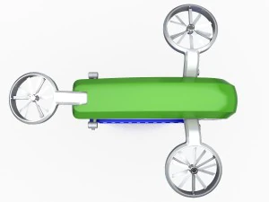 cargo quadrocopter dron concept 02 3D Model