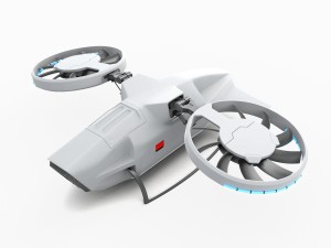 cargo quadrocopter dron concept 03 3D-Modell