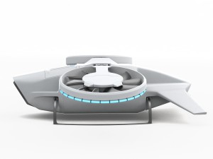 cargo quadrocopter dron concept 03 Model 3D