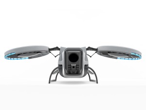 cargo quadrocopter dron concept 03 Model 3D