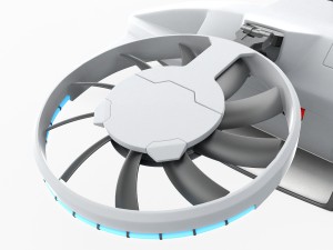 cargo quadrocopter dron concept 03 Model 3D